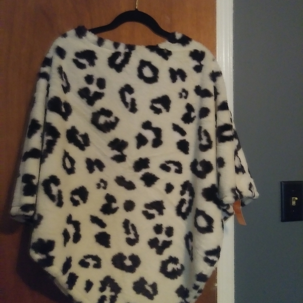 Womens poncho with matching scarf